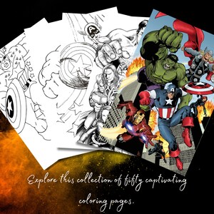 Avengers Colouring Book Adults/kids Instant Download - Etsy