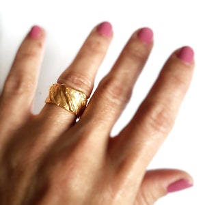 Bronze Band Ring, Bronze Ring, Band Ring, Textured Band Ring, Modern Bronze Ring