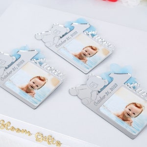 1st Birthday Picture Favors for Boy & Girl, First Birthday Personalized Photo Frame Magnets, 1st Birthday Party Gift for Guest, 1st Birthday