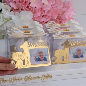 First Birthday Favors Magnet, Personalized Baby Birthday Favors, Custom Picture Magnet First Birthday Boy & Girl, Birthday Party Favour Baby