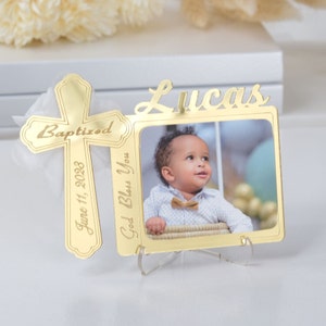 Magnets photo de baptême personnalisés pour invité, Mi Bautizo, cadeaux de première communion, cadeaux de baptême, cadeaux de baptême fille et garçon
