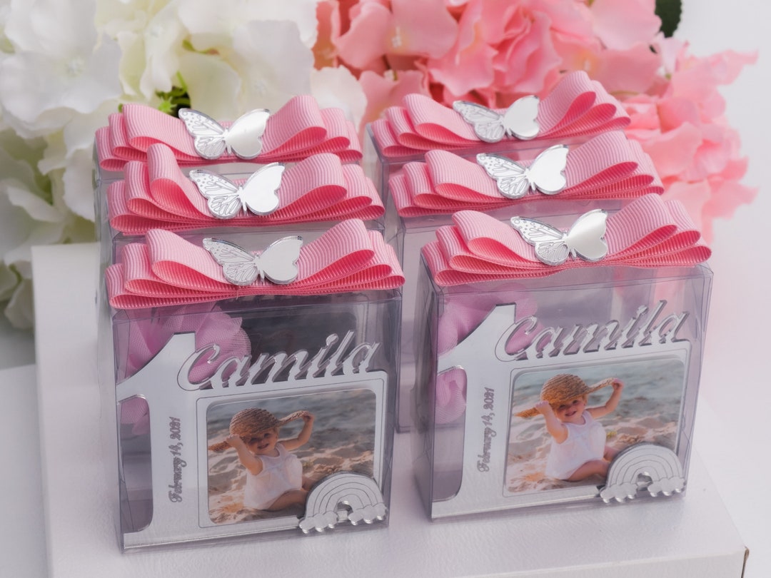1st Birthday Frame Favors, Personalized Birthday Favors, Personalized