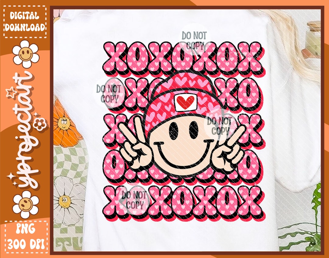 Xoxo PNG, Xoxo Valentines Sublimation Design, Cute Valentine Png ...