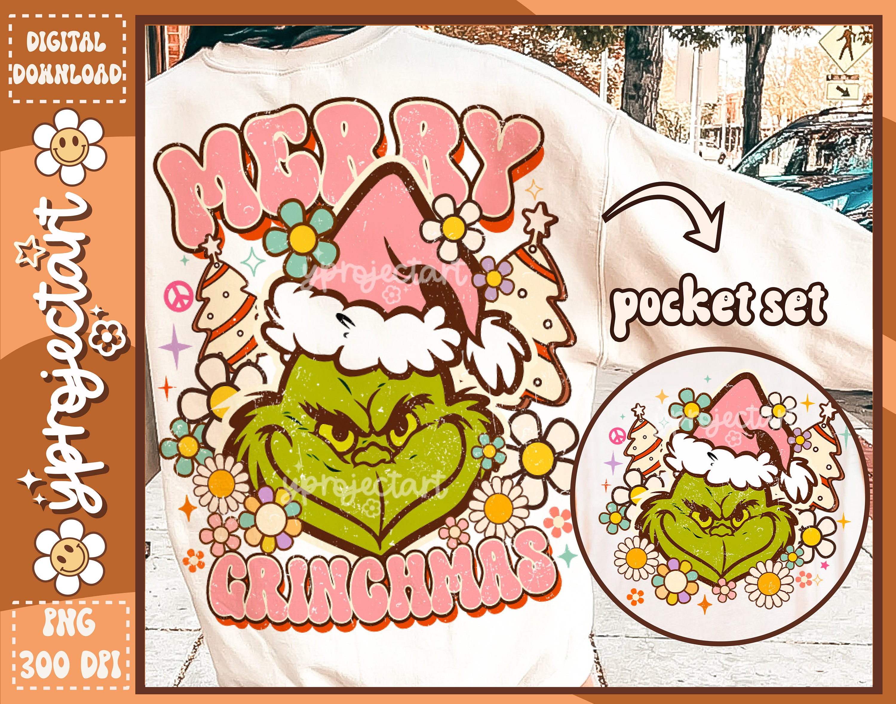CH451 Merry Christmas The Grinch Sublimation Print — Southern