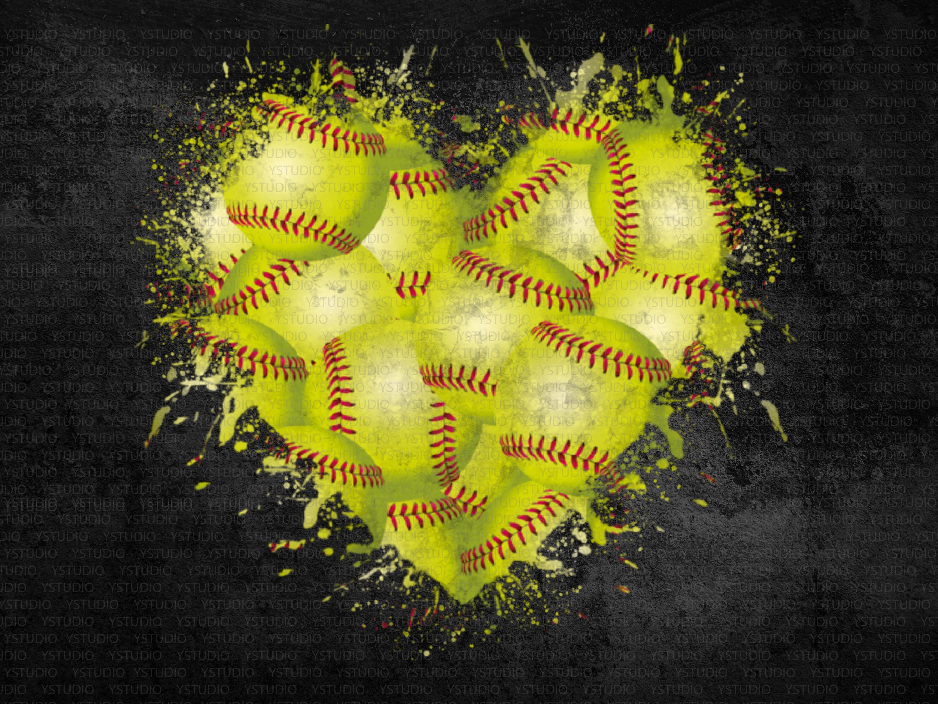Softball Sublimation Patches Png Distressed Softball Splash - Etsy