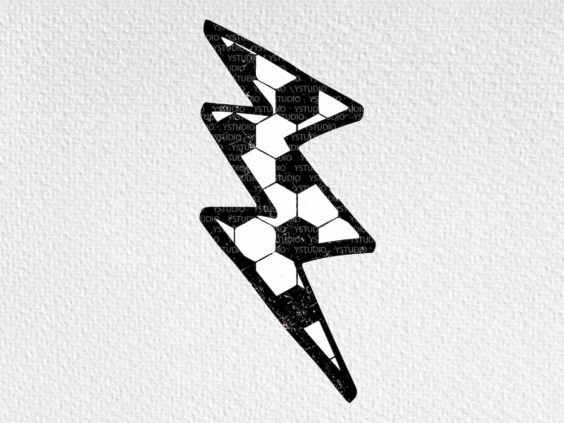 Soccer Lightning Bolt PNG Bundle Soccer Clipart Soccer Shirt Etsy