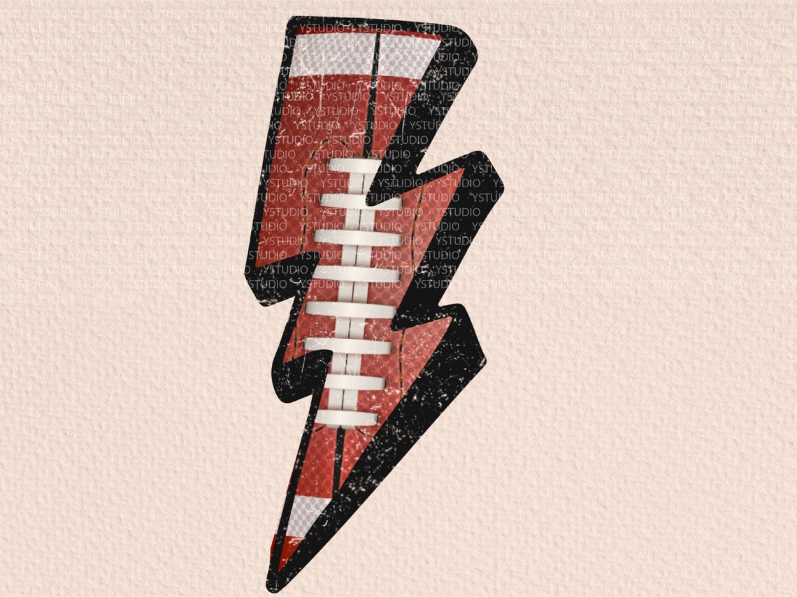 Football Lightning Bolt PNG Bundle Football Clipart Football - Etsy
