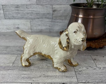 ヴィンテージ磁器製コッカースパニエル犬の置物 3 1/2インチ - Etsy 日本
