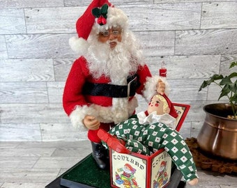 Vintage Gemmy Musical Santa Claus Figurine 1990's - Etsy