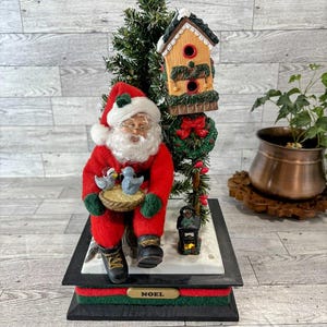 Vintage Holiday Creations Musical Santa Claus Figurine 1993