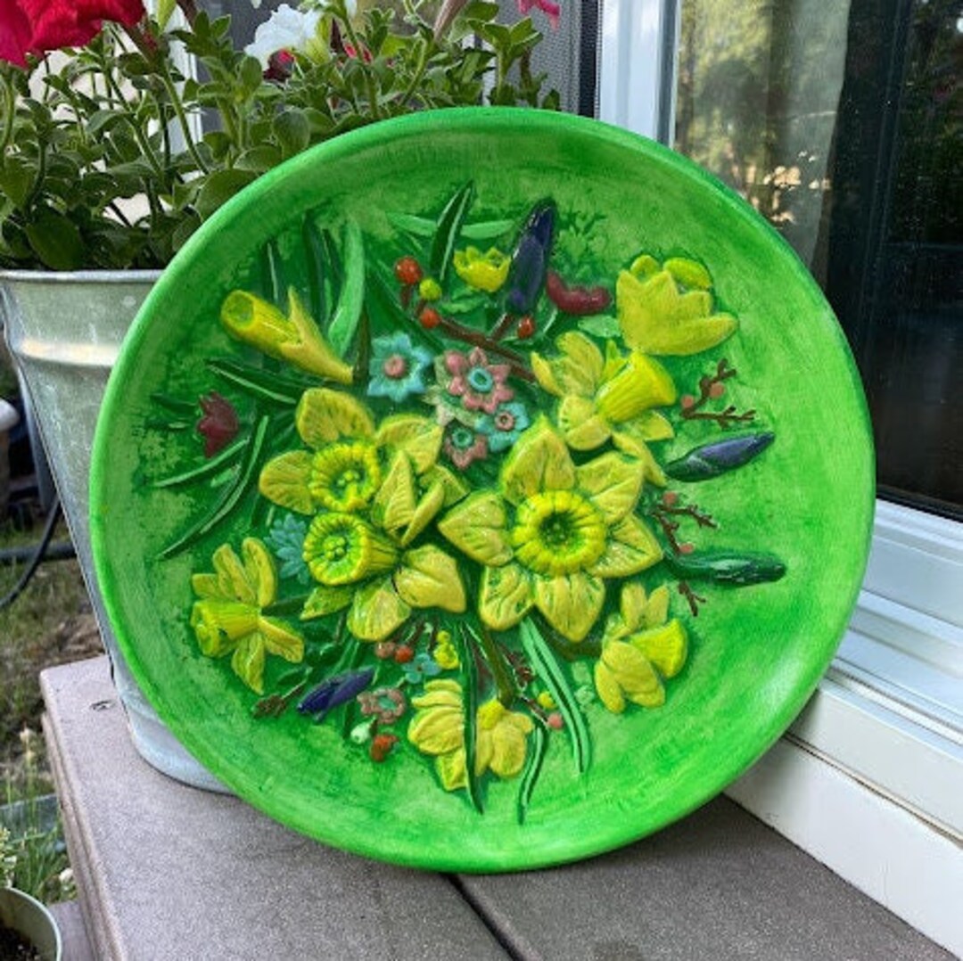 Vintage Decorative Ceramic Plate Etsy