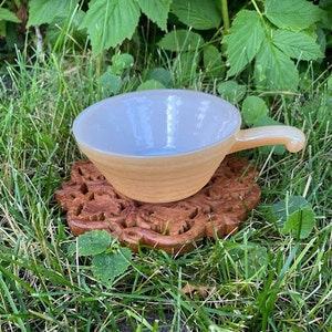Fire King Beehive Soup Bowl - Peach Lustre, Vintage Bowl, Antique Cup