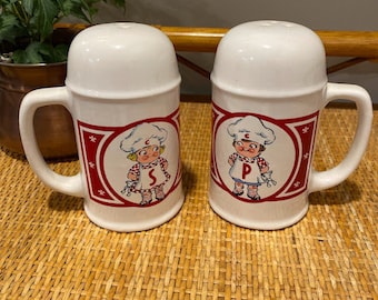 Vintage Campbell's Soup Collectible Salt and Pepper Shakers - Campbell's Kids