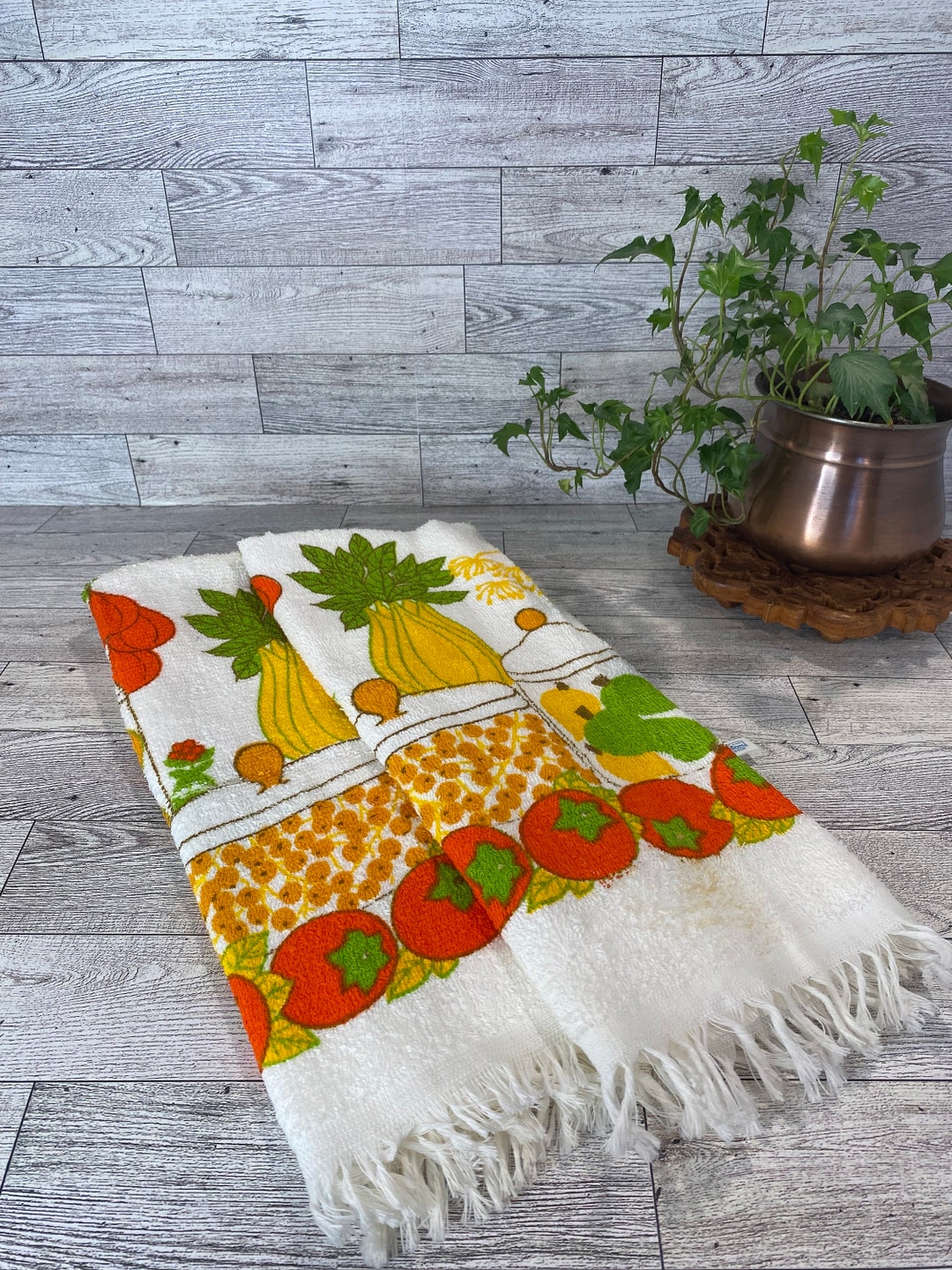 Vintage Kitchen Towels by Cannon - Etsy