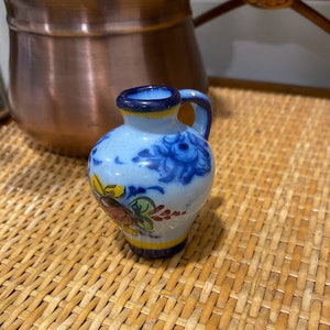 Vintage Vestal Portugal Pottery Miniature Vase