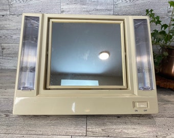 Vintage 80's Lighted Makeup Mirror - FREE SHIPPING