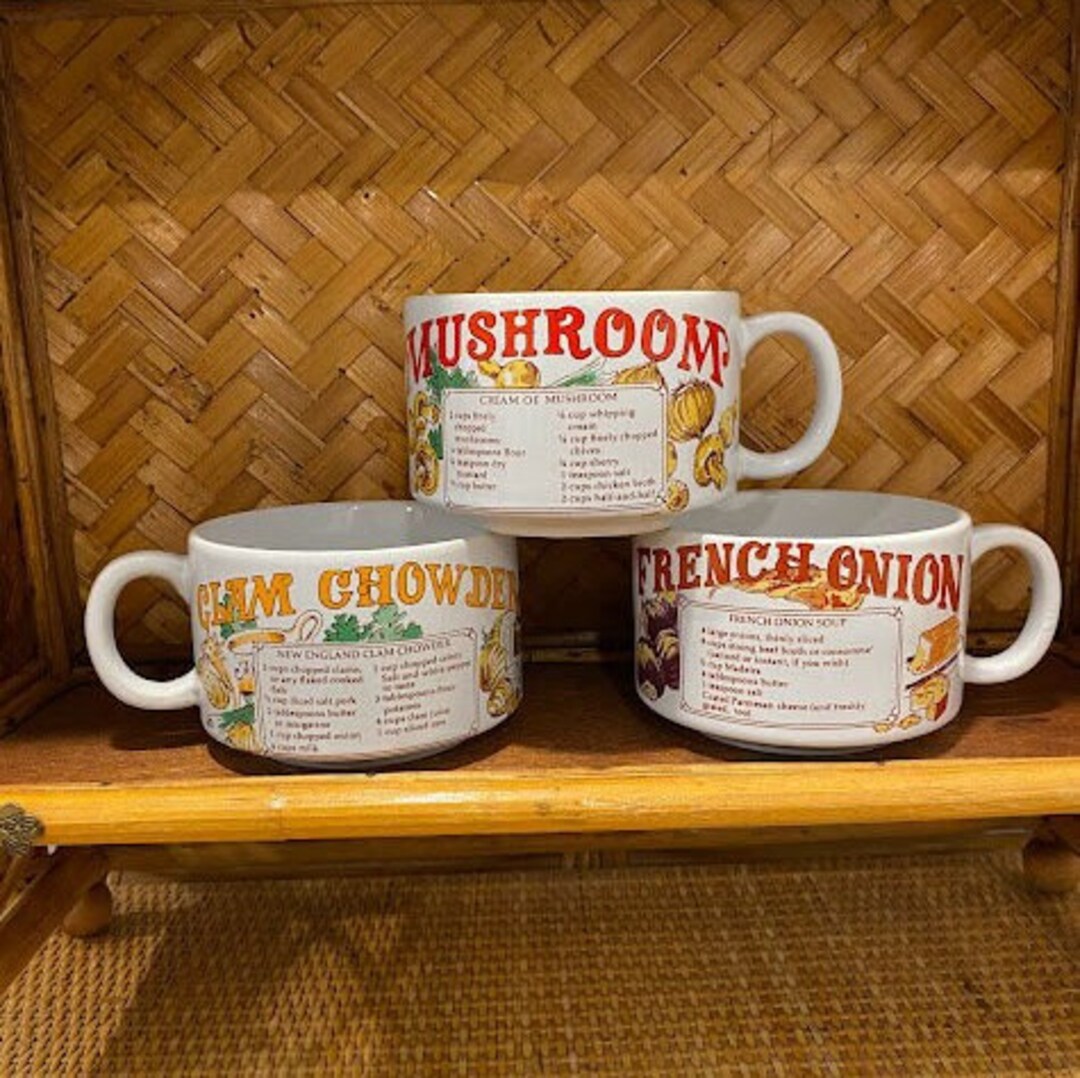 Vintage Soup Mugs Etsy