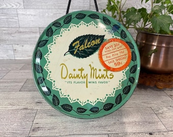 RARE boîte vintage Falcon Dainty Mints