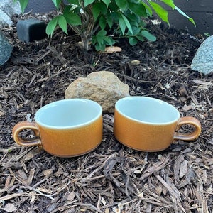 Tazze in ceramica Hall Brown - Set di due, tazze vintage