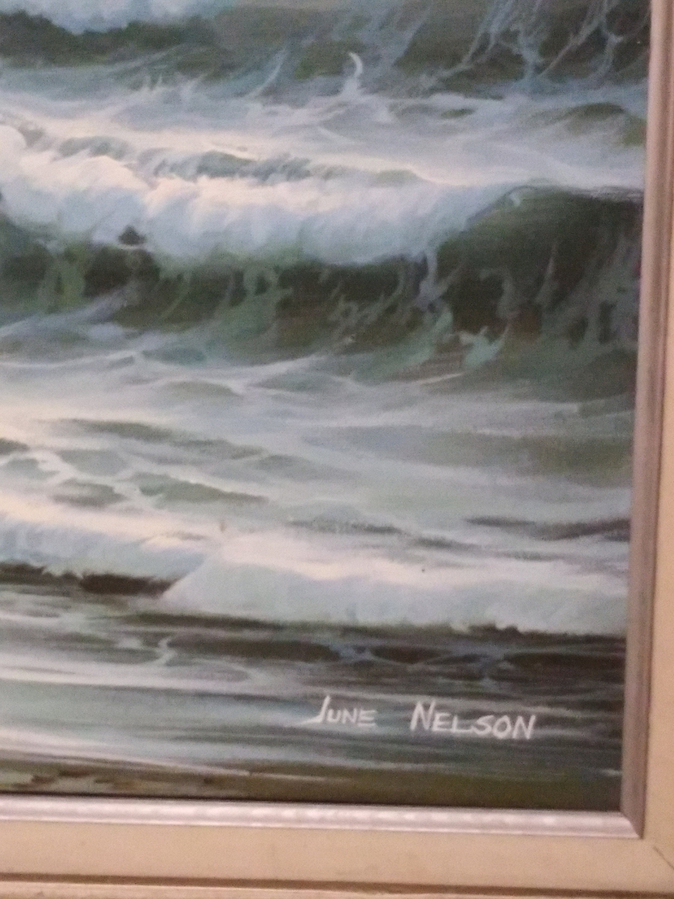 Original June Nelson Signed Painting Etsy