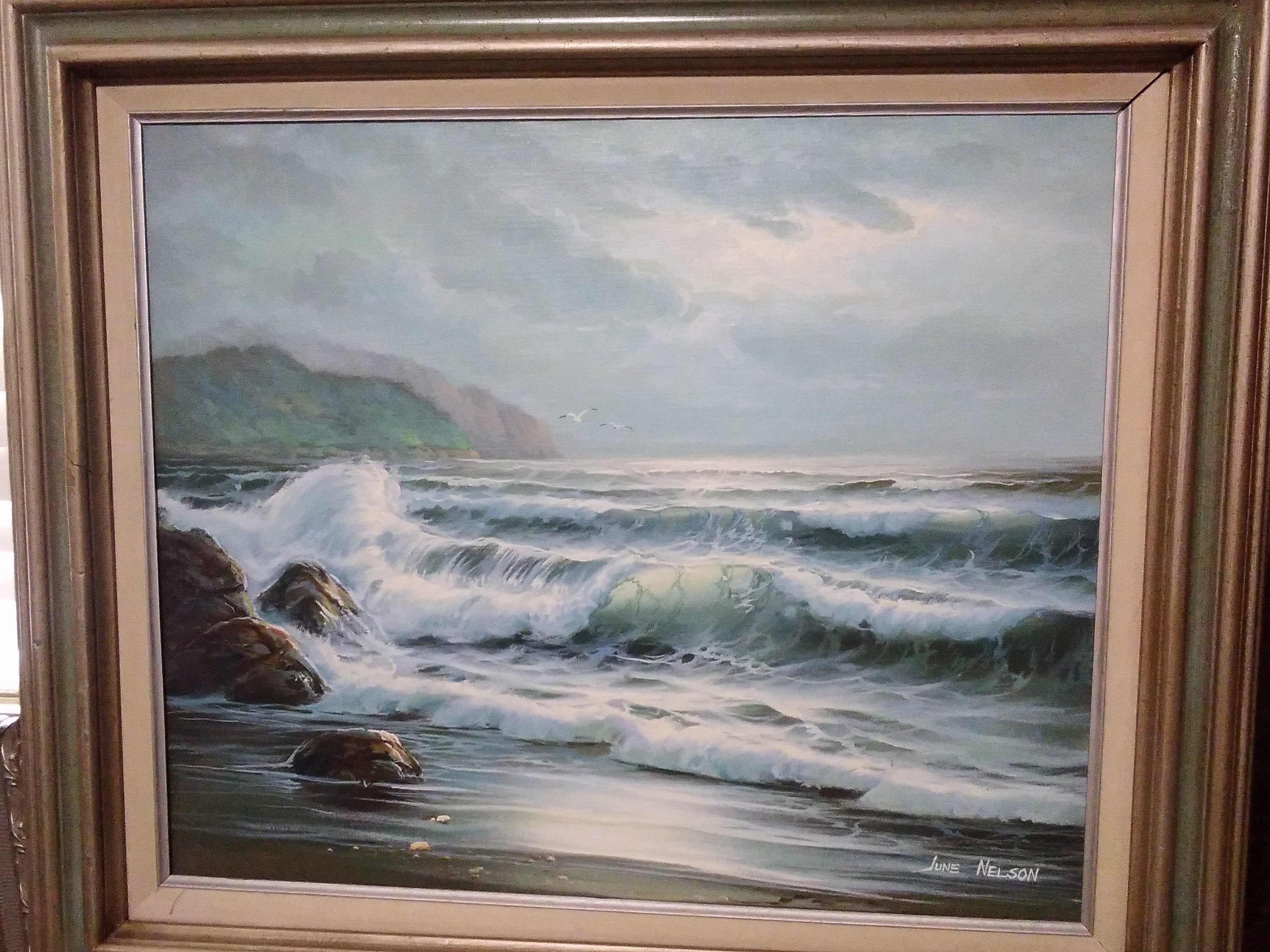 Original June Nelson Signed Painting Etsy