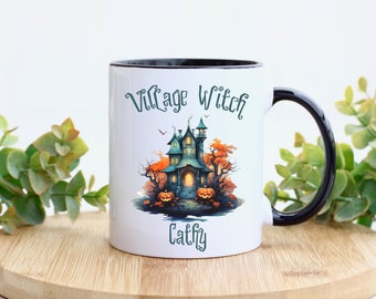 Personalized Witch Mug, Village Witch mug, Halloween witch mug, Coven Sister mug, Witch mug, Witches brew, Coven mug, Witchy gifts,