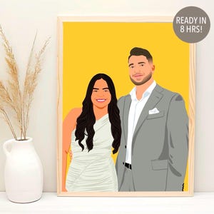 Paar Porträt, Valentinstag Geschenk für Freund, Benutzerdefinierte Porträt, Gesichtslose Porträt Druck, Geburtstagsgeschenk, Paar Zeichnung, Geschenk für Ihn
