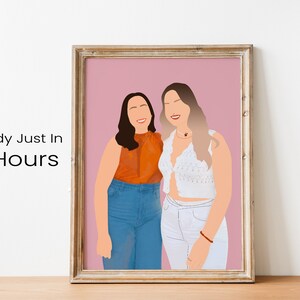 Custom Portrait From Photo, Faceless Portrait, Digital Portrait illustration, Custom Family Portrait, Faceless Couple Portrait, Digital Art