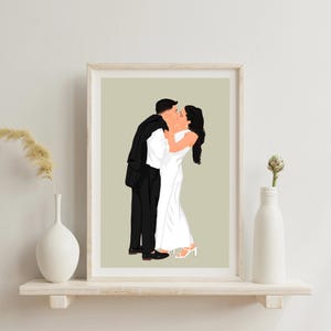 Best Friend Portrait, Custom Illustration, Best Friend Birthday Gift, Cartoon Portrait, Gift for Sister, Drawing from Photo image 7