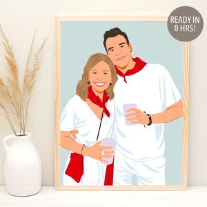 Faceless Portrait, custom illustration, personalised photo, photo illustration, personalised portrait, boyfriend gift, girlfriend gift
