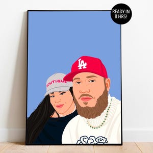 Ritratto senza volto, illustrazione personalizzata, foto personalizzata, illustrazione fotografica, ritratto personalizzato, regalo per fidanzato, regalo per fidanzata