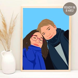 Faceless Portrait, custom illustration, personalised photo, photo illustration, personalised portrait, boyfriend gift, girlfriend gift