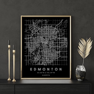 Digitale Kunst karte, Digitaler Druck Poster, Schwarz-Weiß Stadtplan, Unikat, Geschenkkarte, Moderne Karte 2