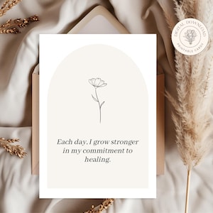 50+ Affirmationen zur Heilung von Ess-Störungen, druckbare Karten zur Genesung, Genesung positive Zitate, Selbstliebe Geschenk, Sofort Download