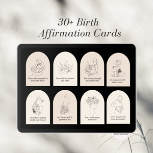 Set of 36 Positive Birth Affirmation Printable Cards - Etsy