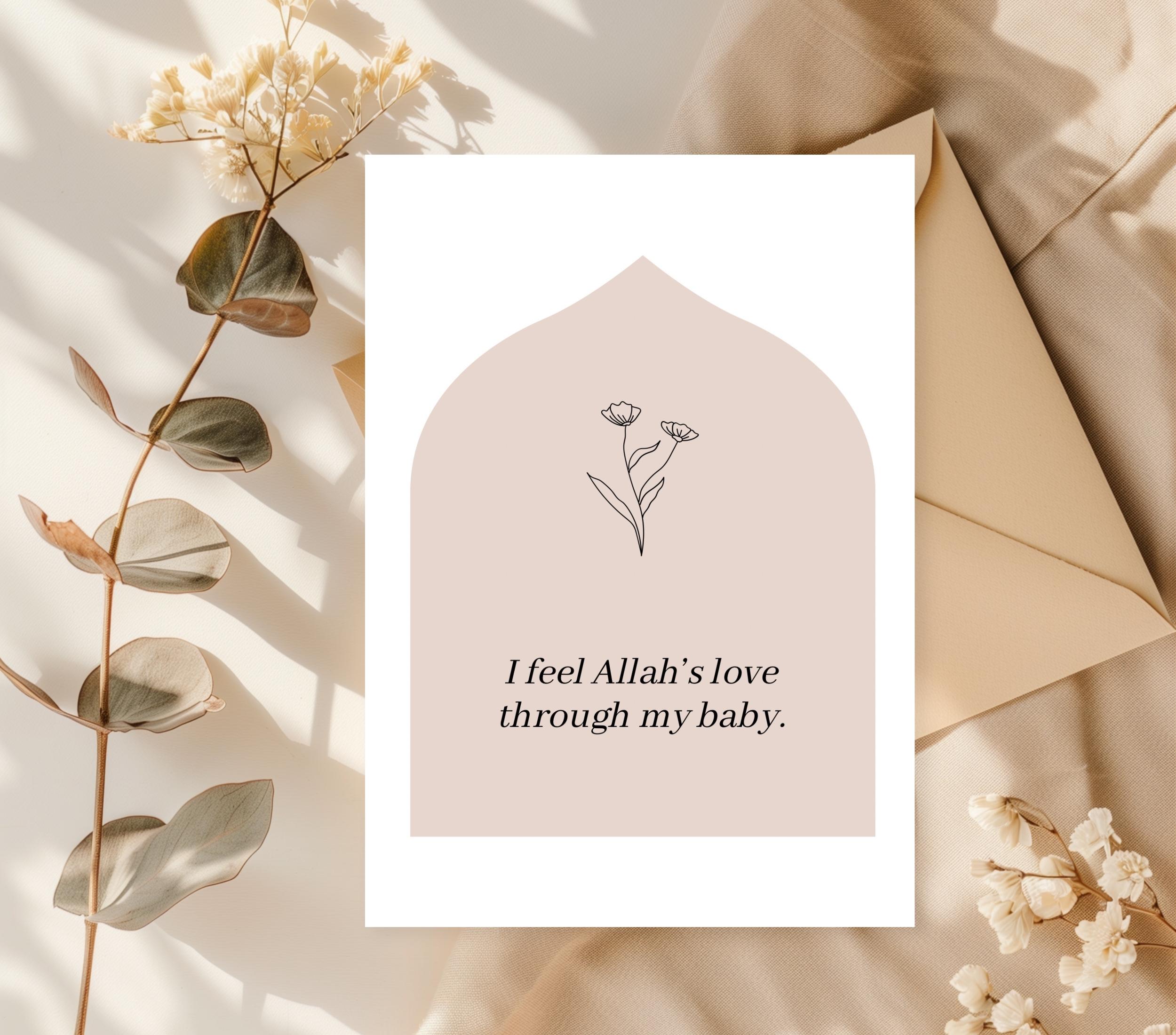 50+ Islamic Affirmation Cards for Pregnancy, Positive Birth Affirmations for Muslim Moms, Uplifting Islamic Quotes, Gift for Mom in Labor