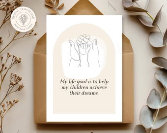Affirmation Cards for Dad, Mental Health Gift for Father, Positive Dad Printable, Self-Care Gift for Men, Father Stress Relief