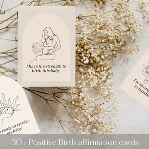 Set of 36 Positive Birth Affirmation Printable Cards - Etsy
