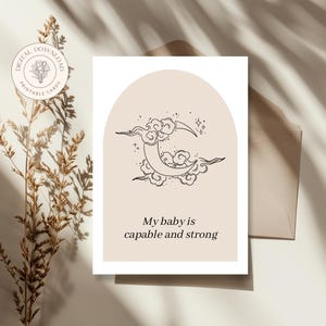 Plus de 30 cartes imprimables d'affirmation de grossesse, citations de naissance stimulantes, cartes travail et accouchement, cadeau première maman, téléchargement immédiat