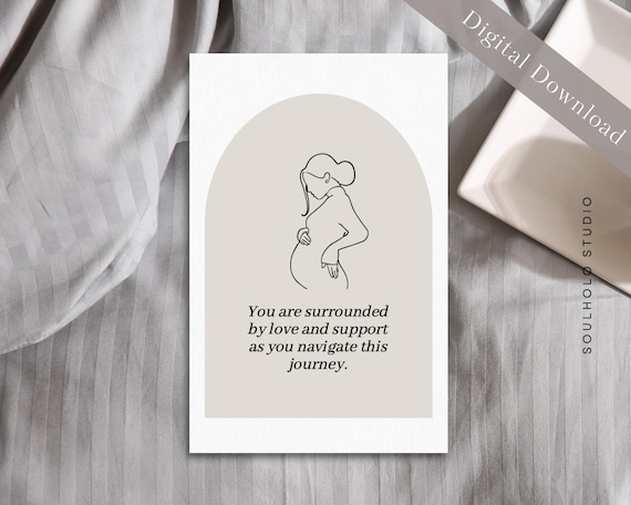 Pregnancy After Loss Affirmation Cards, Healing After Miscarriage, Encouragement Cards, Rainbow Baby Gift, Digital Download