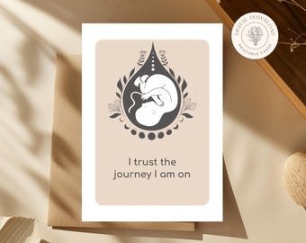 IVF Affirmation Cards Printable, Positive Fertility Mindset Cards, Infertility Support Gift, Mindfulness Cards Digital Download