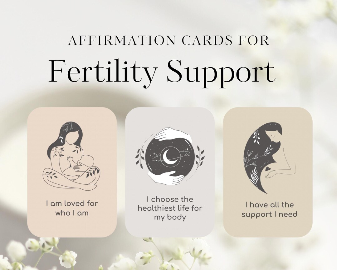 30 Positive Affirmations for IVF Moms, IVF Affirmation Cards, Printable ...