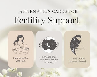 30 Positive Affirmations for IVF Moms, IVF Affirmation Cards, Printable Mantra For IVF Support, Encouraging Fertility Card, Digital Download