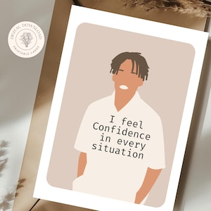 Plus de 30 affirmations positives pour homme, cartes d'encouragement du jour, téléchargement numérique, cartes de manifestation pour lui, cadeau pour prendre soin de soi pour homme