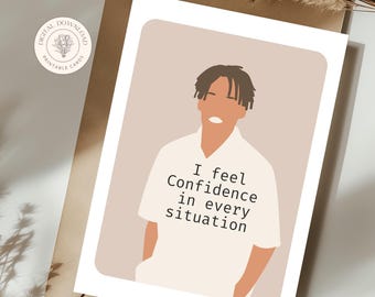 Affirmation Cards for Men, Positive Daily Encouragement, Manifestation Cards for Him, Self-Care Gift for Men, Digital Download