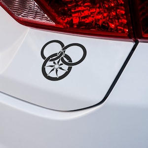 Wheel of Time logo Vinyl decal, Robert Jordan, WOT, car decal, vinyl decal, great serpent