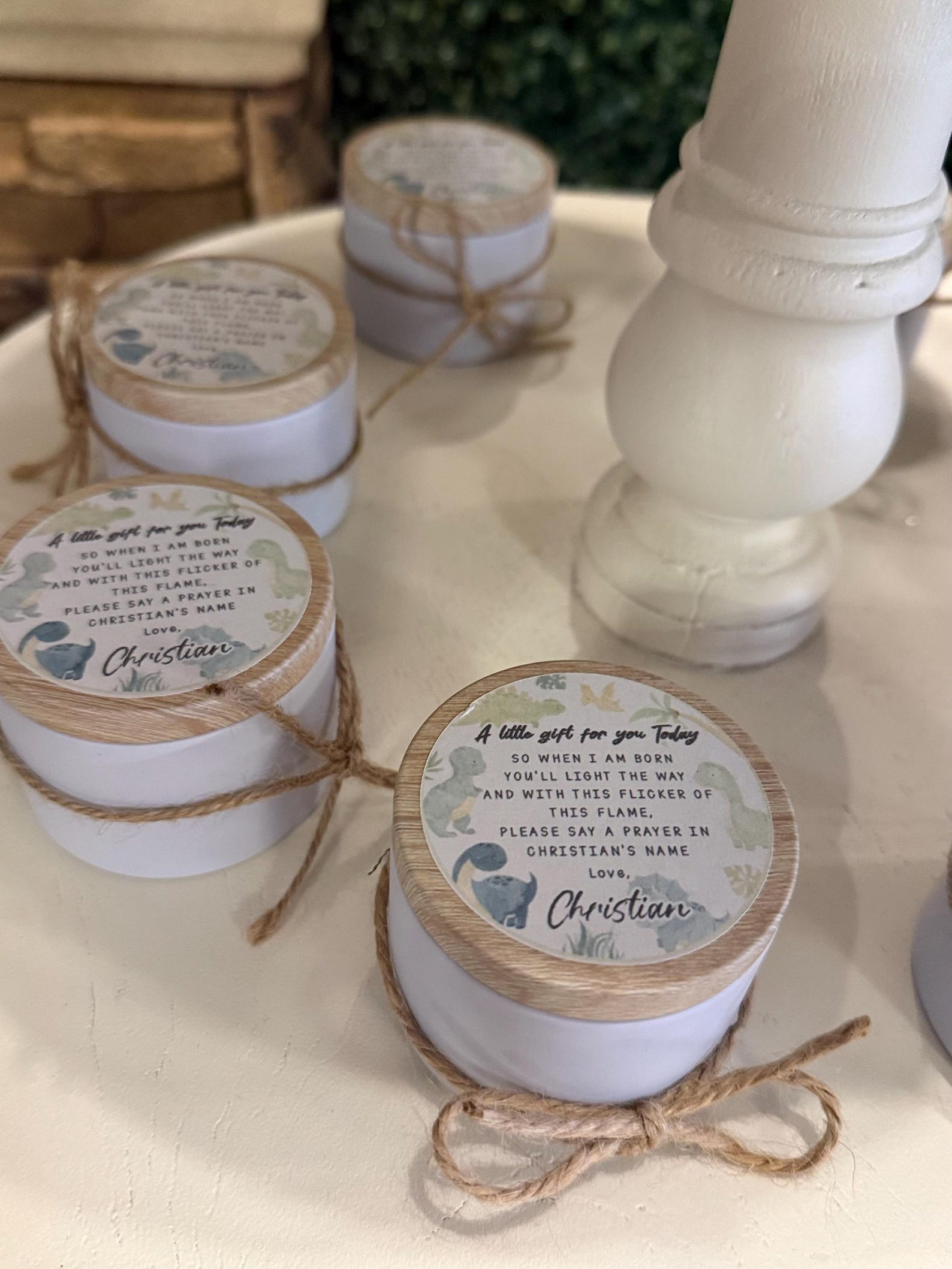 Personalized Baby Shower Candle Favors | 4oz Custom Soy Candles ...