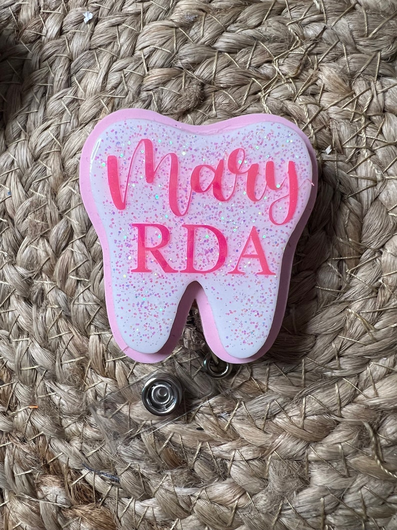 Dental Badge Reel , Personalized Tooth Badge Reel | Tooth Fairy Badge ...