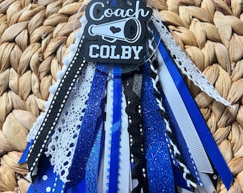 Cheer Mom Bogg Bag Tassel: Custom Ribbon Charm