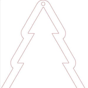 Eenvoudig kerstboomornament SVG